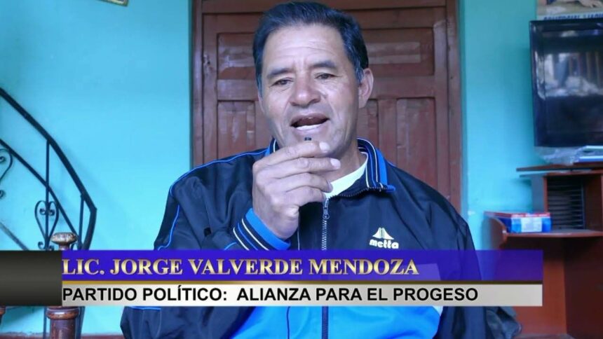 alcalde piscobamba Jorge Alberto Valverde Mendoza