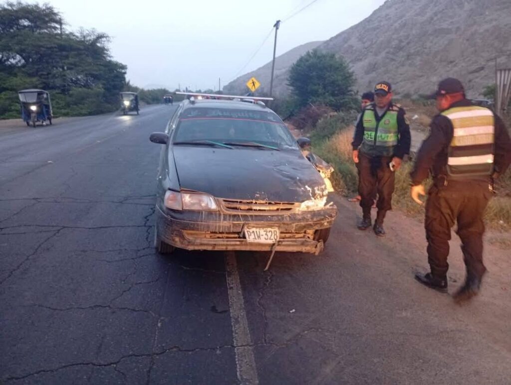Accidente Hugo Pajito Mendoza. ex alcalde de Buenavista Alta - Casma