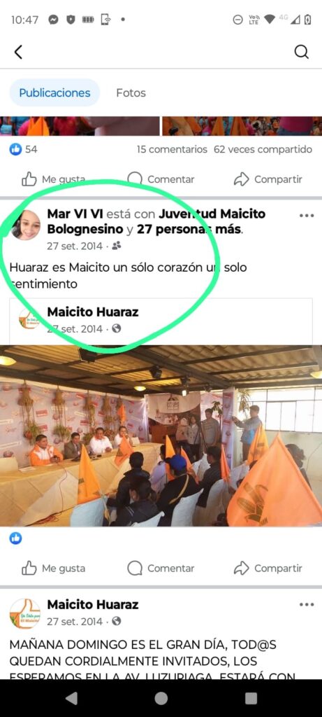 Nadia Mercedes Vidal Vidal militante MIR Maicito