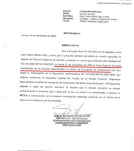 Juramentación Fiscal Robert Rojas Ascón