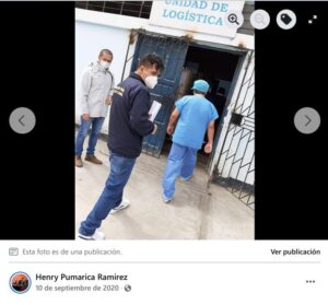 Fiscal Robert Rojas Ascon La Calera de Chimbote