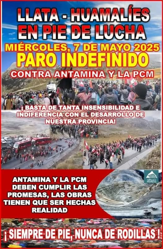 Llata - Huamalies paro contra Antamina