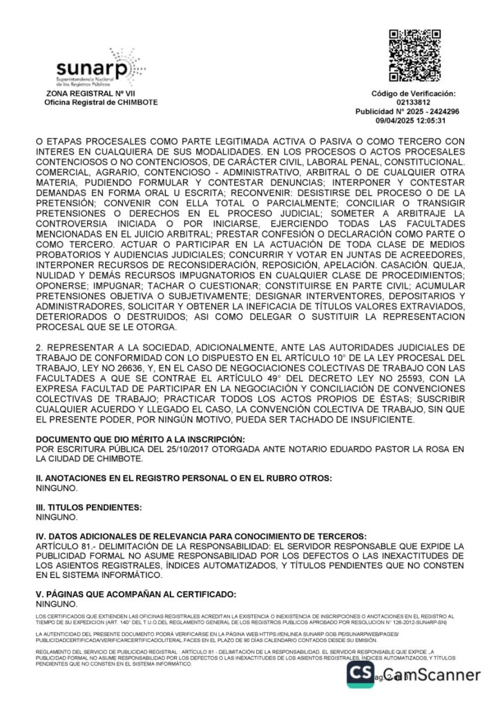 vigencia poder Transportes Comercialización Señor Soledad