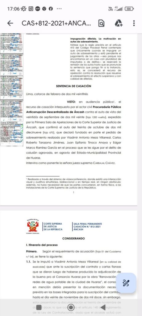 caso Consorcio Huaraz
