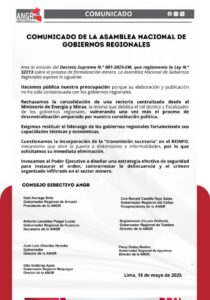 Comunicado ANGR contra REINFO
