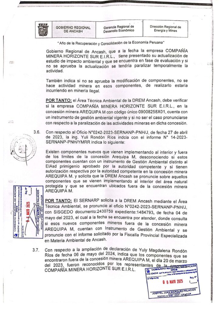 minería ilegal quebrada Honda Drem