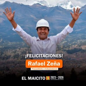 Rafael Zeña Peche con el MIR Maicito
