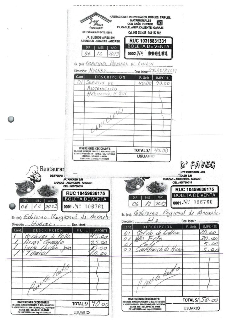 Consejero por la provincia de Asunción, dispuso de vehículo y del secretario del Consejero Regional (con viáticos), para audiencia de rendición de cuentas.