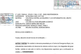 denuncia subprefecto Olleros Pablo Morales Yanac