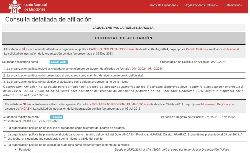 Jaquelyne Paola Robles Zarzosa “topo” de Vladimir Meza ahora es el mandamás en el gobierno regional ancash