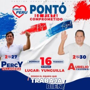 Percy Villanera en evidente carrera proselitista