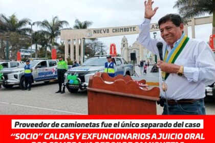 se iniciará juicio oral contra “Socio Caldas” y exfuncionarios por compra ilegal de camionetas