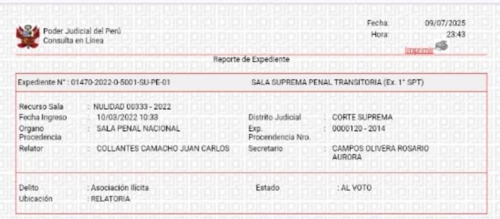Cesar Alvarez denuncia presunto soborno a jueces de la Corte Suprema 