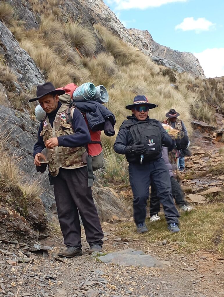 Consejero Delegado Yover Montoya lidera caminata por la ruta preincaica Qhapaq Ñan entre Canray Chico y Chavín de Huántar
