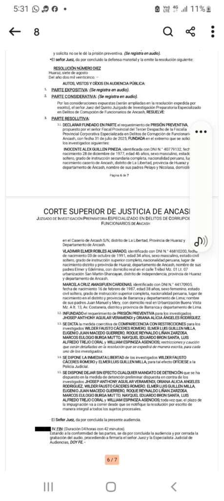 Dictan prisión preventiva para alcalde de Cajamarquilla