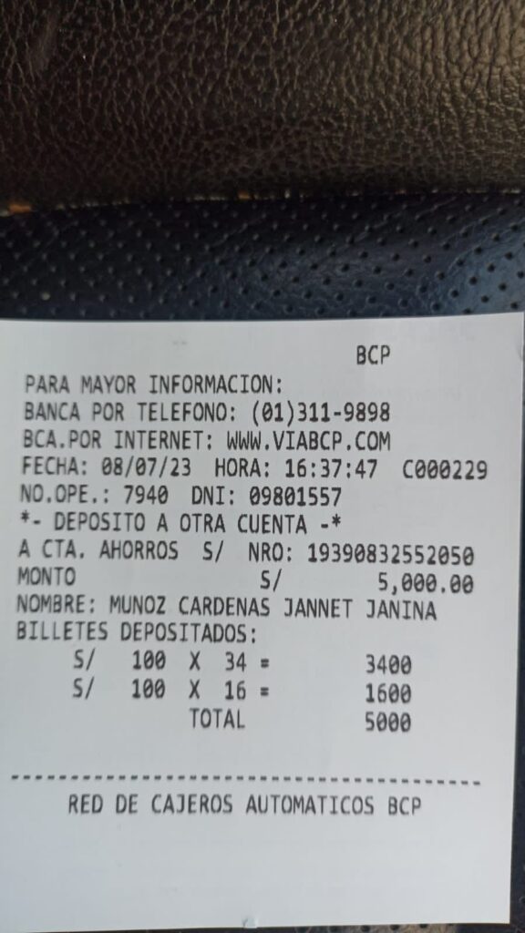 Presuntos testaferros: WhatsApp, bouchers bancarios y documentos de compromiso evidencian que “La China Polo” habría utilizado a terceros para receptar dinero