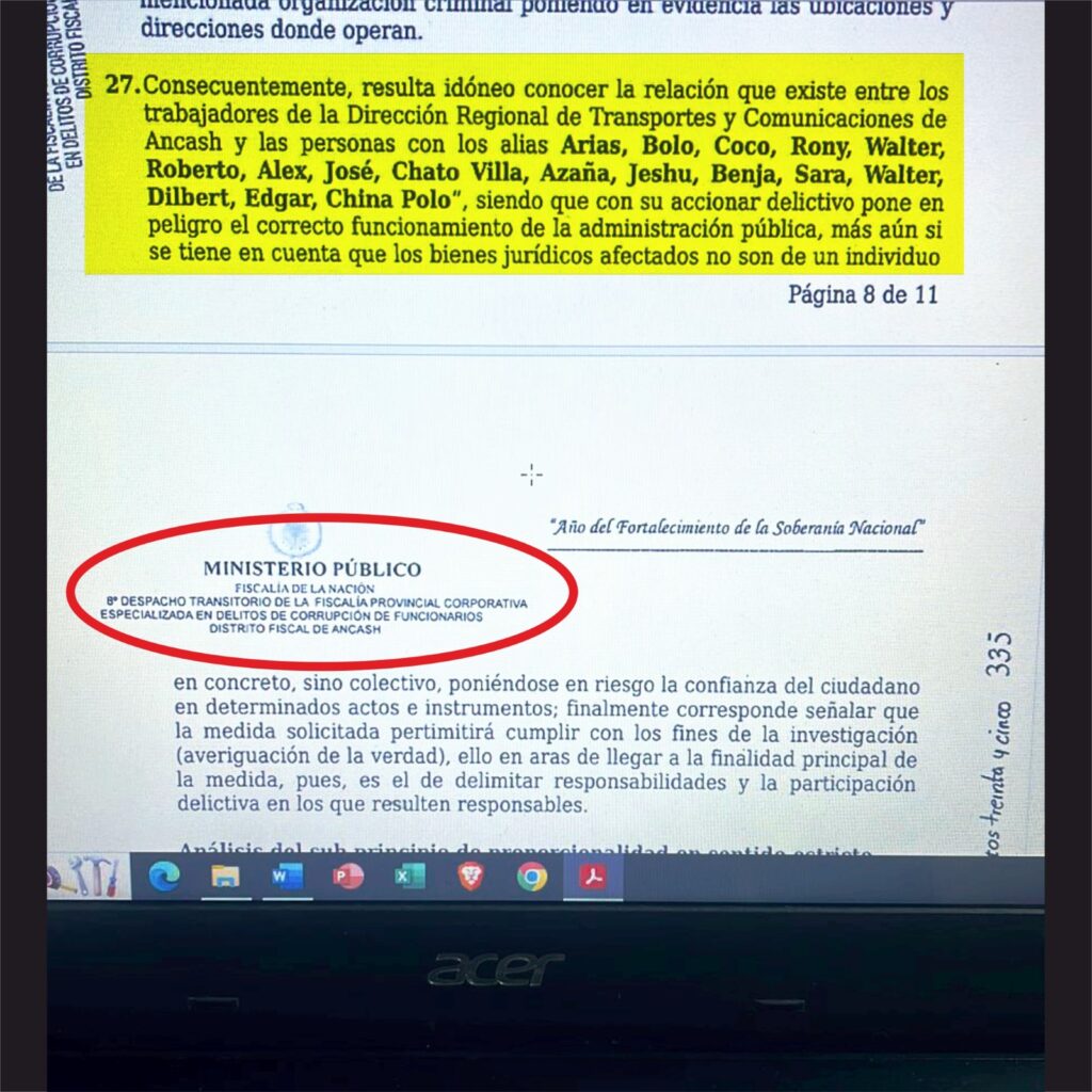 “La China Polo” habría sido blindada y separada del caso Los Elegantes de Ancash