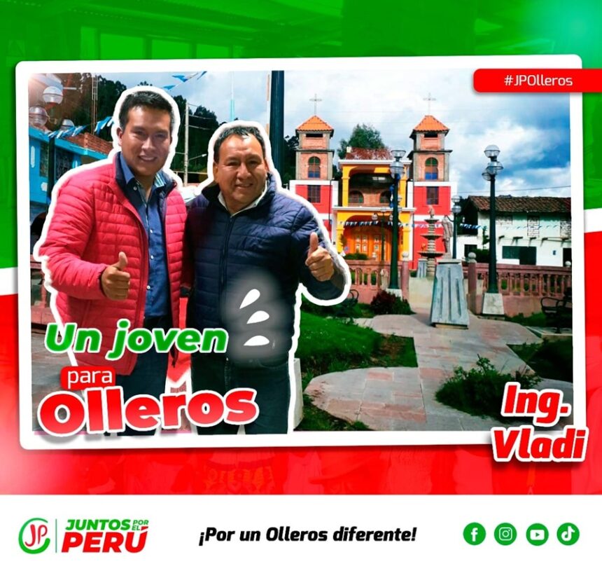 Vladimir Elmer Robles Alvarado alcalde por Olleros