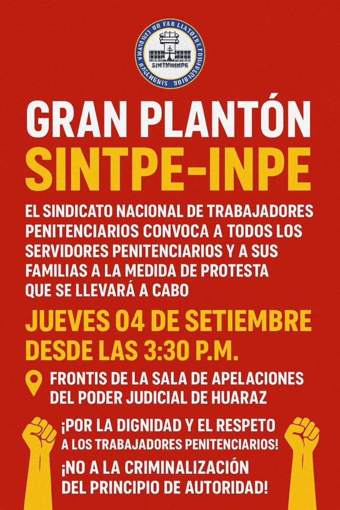 Gran plantón SINTPE-INPE