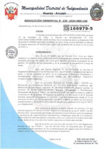Interpondrían denuncia contra alcalde y gerente de municipio distrital de Quillo, provincia de Yungay.