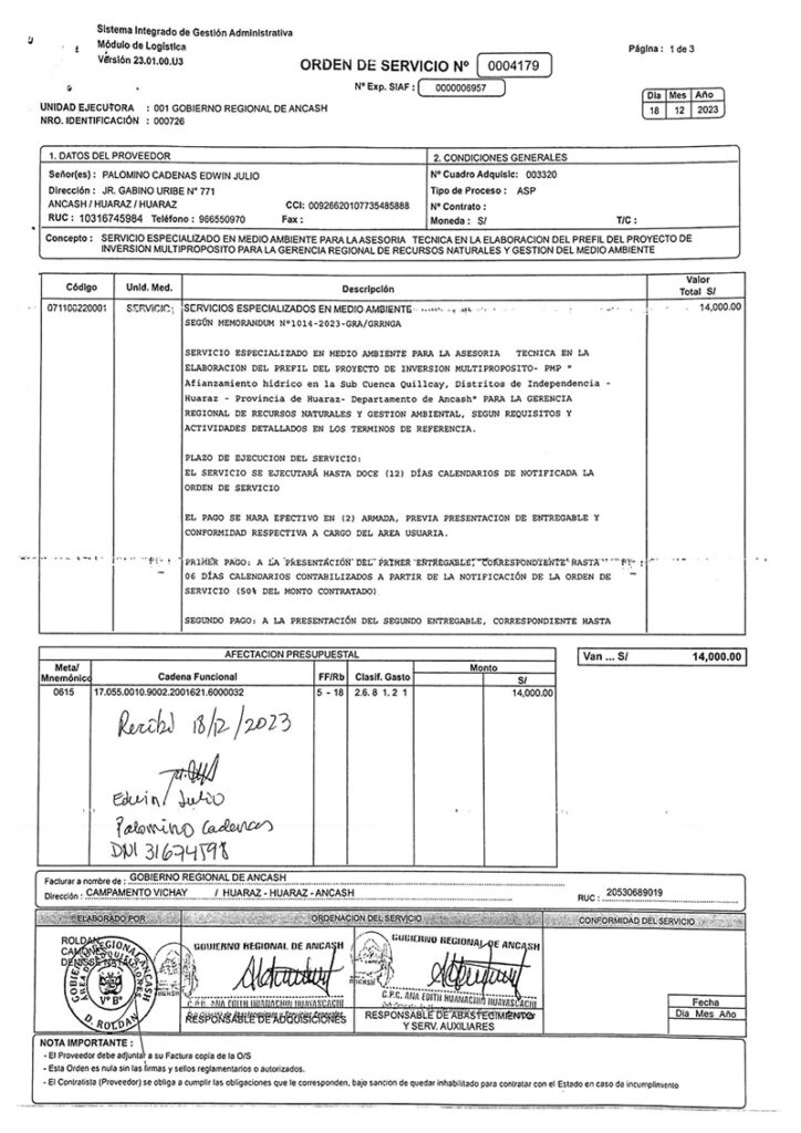 Candidato a rector Julio Palomino habría cobrado del gobierno regional cuando ejercía la docencia de la UNASAM