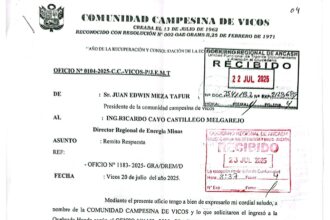 comunidad vico Oficio 0104-2025