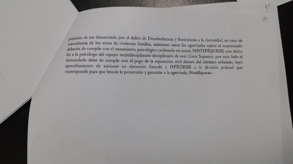 Gudberto Carrera Padilla, registra sentencia por violencia familiar