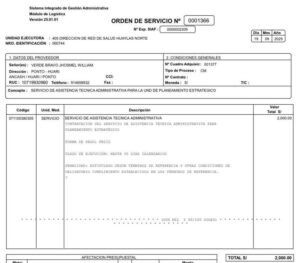 Jhosmel Verde Bravo, supuesto pariente de Edwar Bazán Verde, cobró S/ 4,000 por servicios administrativos