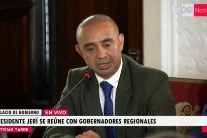 presidente Jeri se reune con gobernadores regionales