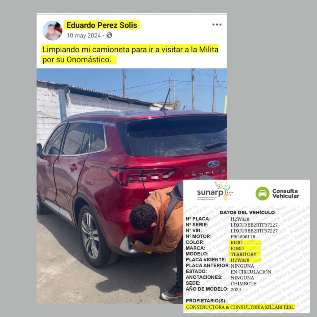 Eduardo Pérez Solís camioneta empresa consultoría Killary