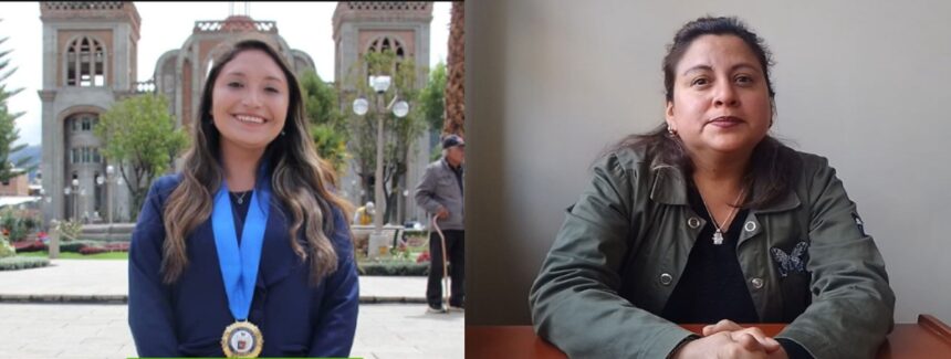 regidoras Danixa Romero y Shirley Oblitas