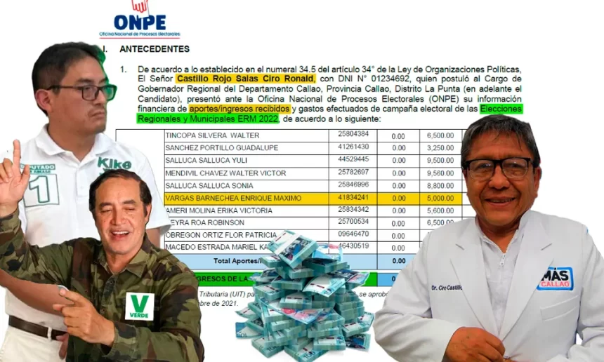 Alias “El Cocinero” financió a prófugo exgobernador del Callao y financiaría a Alex Gonzales