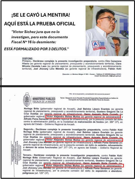 Víctor Sichez está procesado por tres delitos