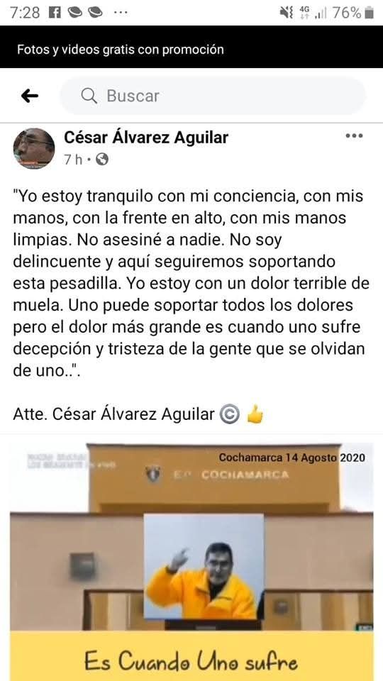 presunta indirecta de Cesar Álvarez a Vladimir Meza
