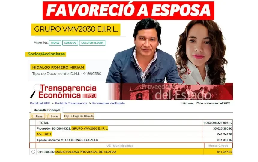 vladimir meza favorecio esposa