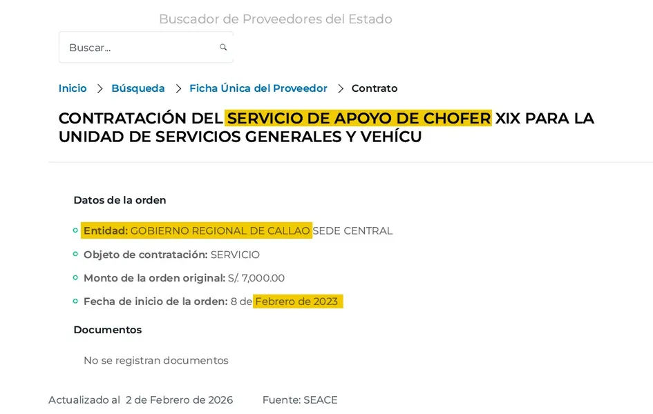 “El Cocinero” sería denunciado por colusión por ser aportante y tras recibir contratos en El Callao